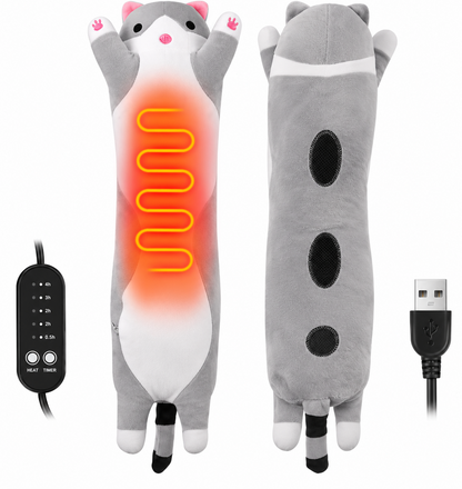 Almohada de Gato con Calefacción USB.