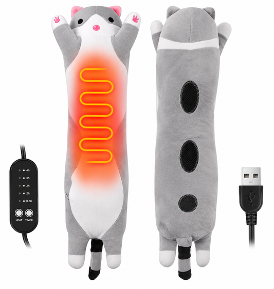 Almohada de Gato con Calefacción USB.